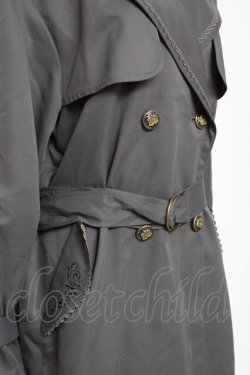 画像3: axes femme / 後ろ切り替えトレンチコート  グレー Y-25-12-11-066-AX-CO-SZ-ZY