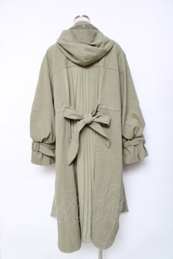 画像2: axes femme / バックプリーツロングモッズ M グリーン Y-25-12-11-069-AX-CO-SZ-ZY