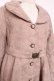 画像4: axes femme / ベルト付きワンピコート  ピンク Y-25-12-11-071-AX-CO-SZ-ZY (4)
