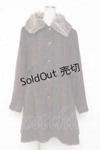 axes femme / ファー襟コート  ブラウン Y-25-12-11-072-AX-CO-SZ-ZY