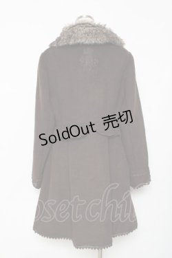 画像2: axes femme / ファー襟コート  ブラウン Y-25-12-11-072-AX-CO-SZ-ZY