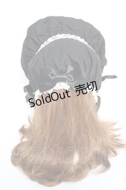画像3: BABY, THE STARS SHINE BRIGHT / Rose Dollハーフボンネット  ブラック×白レース Y-25-12-11-008-BA-AC-SZ-ZY