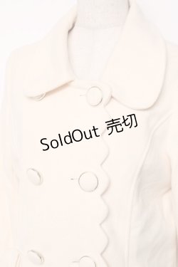 画像3: Lizmelo / スカラップリボンコート  生成り Y-25-12-11-075-LO-CO-SZ-ZY