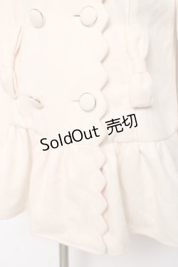 画像4: Lizmelo / スカラップリボンコート  生成り Y-25-12-11-075-LO-CO-SZ-ZY