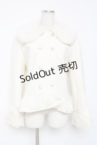 axes femme / 裾レースショートコート L 生成り Y-25-12-11-076-AX-CO-SZ-ZY