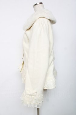 画像2: axes femme / 裾レースショートコート L 生成り Y-25-12-11-076-AX-CO-SZ-ZY