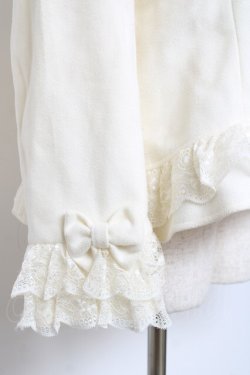 画像4: axes femme / 裾レースショートコート L 生成り Y-25-12-11-076-AX-CO-SZ-ZY