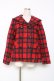 画像1: Candy Stripper / セーラーチェックコート  赤 Y-25-12-11-077-PU-CO-SZ-ZY (1)