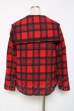 画像2: Candy Stripper / セーラーチェックコート  赤 Y-25-12-11-077-PU-CO-SZ-ZTC049 (2)