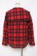 画像2: Candy Stripper / セーラーチェックコート  赤 Y-25-12-11-077-PU-CO-SZ-ZY (2)