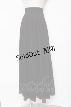 画像1: ATELIER BOZ / サンドラロングチュールスカート  黒 Y-25-12-11-079-EL-SK-AS-ZY