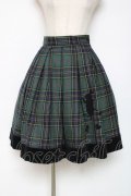 Innocent World / うさぎとトトランプのスカート  グリーン Y-25-12-11-080-IW-SK-SZ-ZY