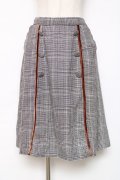 LIZ LISA / チェックスカート  グレー Y-25-12-11-081-LO-SK-SZ-ZY