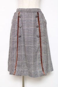 LIZ LISA / チェックスカート  グレー Y-25-12-11-081-LO-SK-SZ-ZY