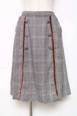 画像1: LIZ LISA / チェックスカート  グレー Y-25-12-11-081-LO-SK-SZ-ZY