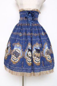 ALICE and the PIRATES / Mistical brilliance Jewelry〜秘められた宝石の行方〜柄コルセットスカート  ブルー Y-25-12-11-083-PA-SK-SZ-ZY