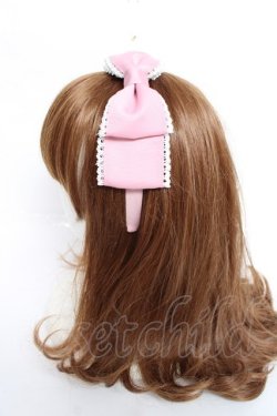 画像2: Chalmiere / グログランリボンカチューシャ  ピンク Y-25-12-11-009-LO-AC-SZ-ZY
