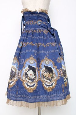 画像2: ALICE and the PIRATES / Mistical brilliance Jewelry〜秘められた宝石の行方〜柄コルセットスカート  ブルー Y-25-12-11-083-PA-SK-SZ-ZY
