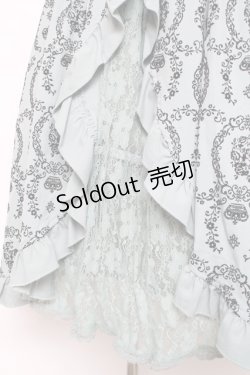 画像4: axes femme / フロッキースリットスカート  グリーン Y-25-12-11-085-AX-SK-SZ-ZI