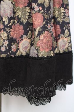 画像4: axes femme / 花柄スカート  黒 Y-25-12-11-086-AX-CO-SZ-ZY