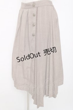 画像3: axes femme / サイド釦スカート M 茶 Y-25-12-11-088-AX-SK-SZ-ZY