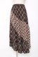 画像1: axes femme / チェック切替ロングスカート M 茶 Y-25-12-11-089-AX-SK-SZ-ZY (1)