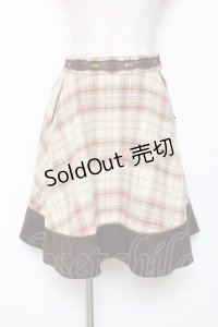 axes femme / チェックスカート  ベージュ Y-25-12-11-090-AX-SK-SZ-ZY