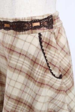 画像3: axes femme / チェックスカート  ベージュ Y-25-12-11-090-AX-SK-SZ-ZY
