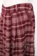画像3: axes femme / チェック柄ガウチョパンツ M ワイン Y-25-12-11-091-AX-PA-SZ-ZY (3)