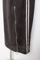 画像3: axes femme / カットスエードジップスカート F チャコール Y-25-12-11-093-AX-SK-SZ-ZI (3)