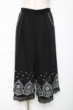 画像1: axes femme / ガウチョパンツ M 黒 Y-25-12-11-094-AX-PA-SZ-ZY