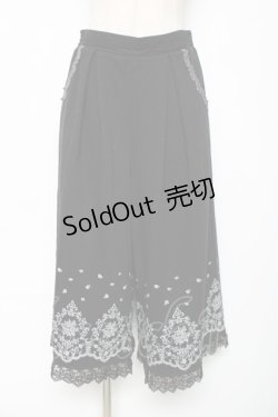 画像1: axes femme / ガウチョパンツ M 黒 Y-25-12-11-094-AX-PA-SZ-ZS