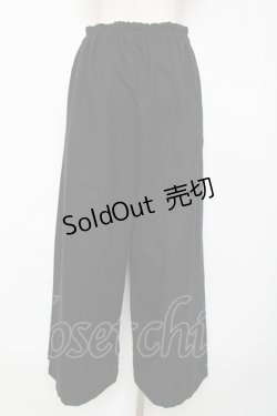 画像2: axes femme / サイドスカーフ切替パンツ F 黒 Y-25-12-11-095-AX-PA-SZ-ZY