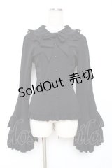 ATELIER PIERROT / 丸襟姫袖ブラウス  黒 Y-25-12-11-010-EL-BL-SZ-ZY