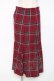 画像1: axes femme / チェック柄マーメイドスカート  赤 Y-25-12-11-096-AX-SK-SZ-ZY (1)