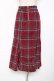 画像2: axes femme / チェック柄マーメイドスカート  赤 Y-25-12-11-096-AX-SK-SZ-ZY (2)