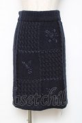 axes femme / ニットスカート  紺 Y-25-12-11-097-AX-SK-AS-ZY