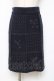 画像1: axes femme / ニットスカート  紺 Y-25-12-11-097-AX-SK-AS-ZY (1)