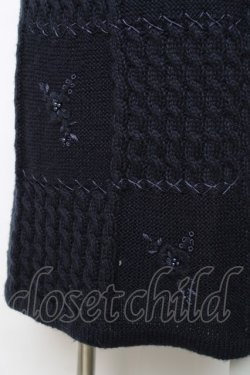 画像3: axes femme / ニットスカート  紺 Y-25-12-11-097-AX-SK-AS-ZY