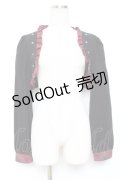 To Alice / BlackShamrock/チェックフリルショートボレロ  黒 Y-25-12-11-018-LO-TO-SZ-ZY