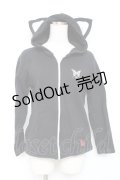 MAM / ねこみみパーカー  黒 Y-25-12-11-020-LO-TO-SZ-ZY