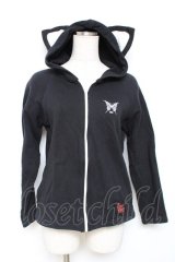 MAM / ねこみみパーカー  黒 Y-25-12-11-020-LO-TO-SZ-ZY