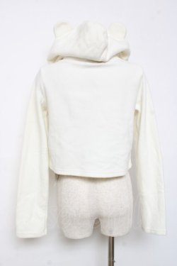 画像2: PEACE NOW / くまみみボレロ M 白 Y-25-12-11-023-PU-JA-SZ-ZY