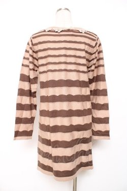 画像2: axes femme / ボーダーチュニック  ベージュ Y-25-12-11-025-AX-TO-AS-ZY