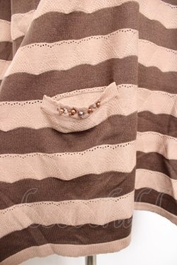 画像3: axes femme / ボーダーチュニック  ベージュ Y-25-12-11-025-AX-TO-AS-ZY