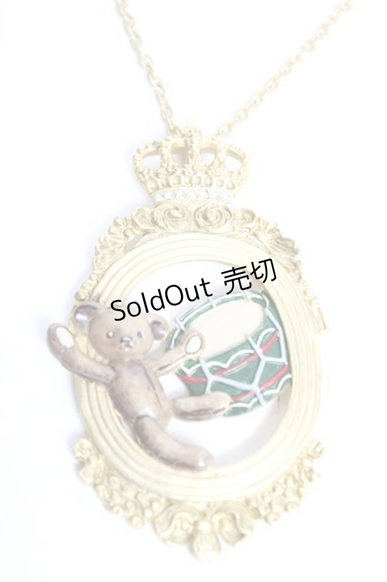 画像1: Jane Marple / フレームBearのペンダント  ゴールド Y-25-12-12-001-JM-AC-SZ-ZT649F001 (1)