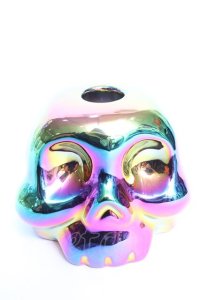 KILL STAR / Rainbow Skulls Candle Hoder  オーロラ Y-25-12-12-058-SL-ZA-SZ-ZY