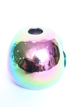 画像2: KILL STAR / Rainbow Skulls Candle Hoder  オーロラ Y-25-12-12-058-SL-ZA-SZ-ZY