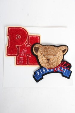 画像1: PINK HOUSE / 刺繍ブローチ  赤 Y-25-12-12-075-LO-ZA-SZ-ZY