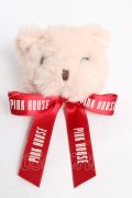 PINK HOUSE / Animal Happy Jamモチーフ顔ぐるみコサージュ  ねこ Y-25-12-12-077-LO-ZA-SZ-ZY